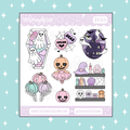 Doodle Deco Aguamarina Pegatina