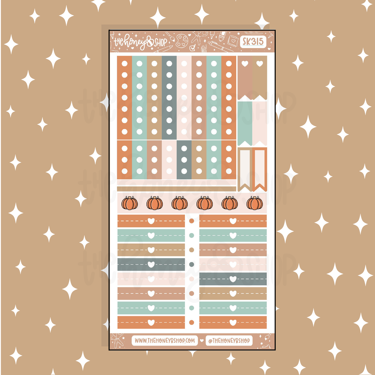 Autumn Vibes Checklists + Headers Doodle Sticker | A La Carte