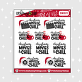 Christmas Movies & Chill Doodle Sticker