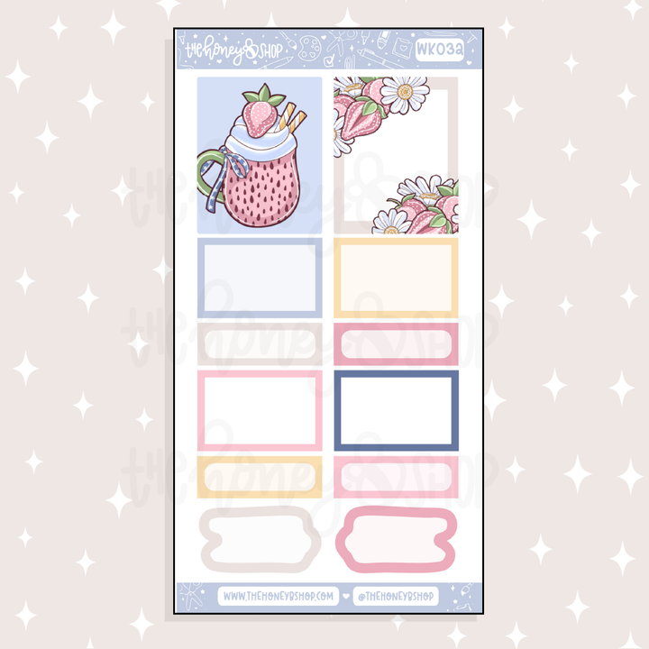 Denim Daisy Weekly Kit Doodle Sticker | Choose Your Sheets!