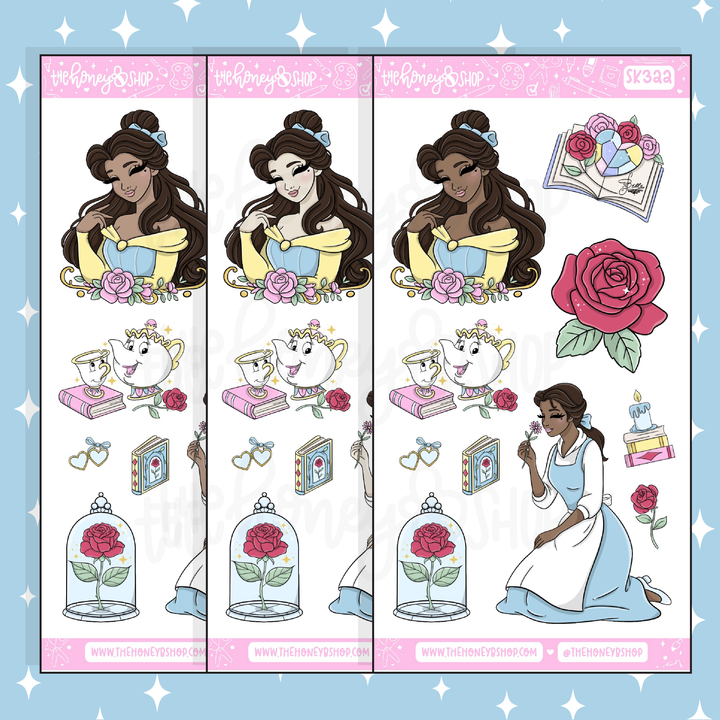 Etiqueta engomada del Doodle de las cajas llenas de las duchas | A la carta | ¡Elige tu tono de piel!