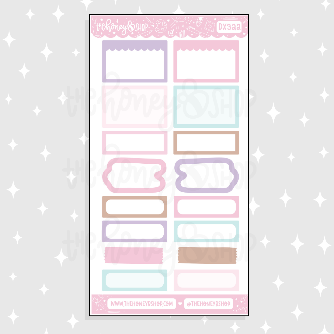 Holiday Magic Half Boxes Doodle Sticker | November Patreon