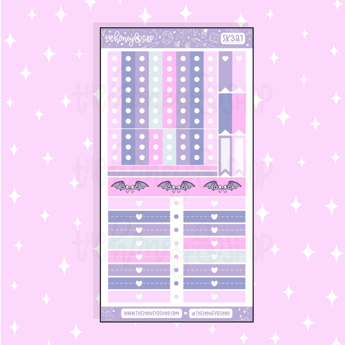 Spooky Stationery Checklists + Headers Doodle Sticker | A La Carte