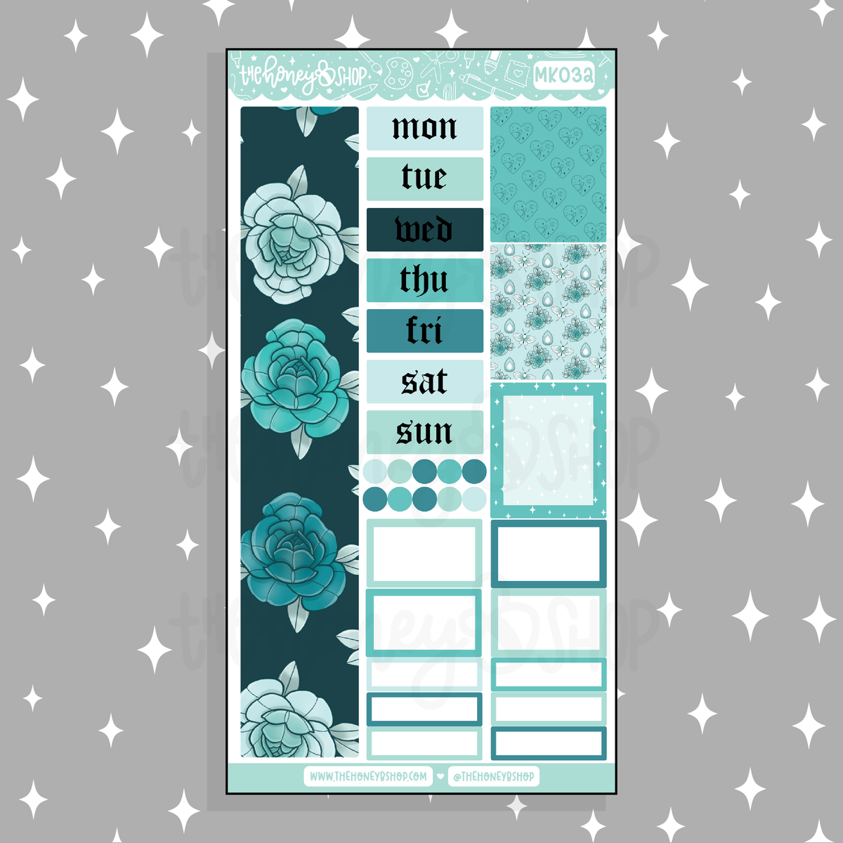 Aquamarine BEE6 Monthly Kit | Fits BEE6 TRP Planner