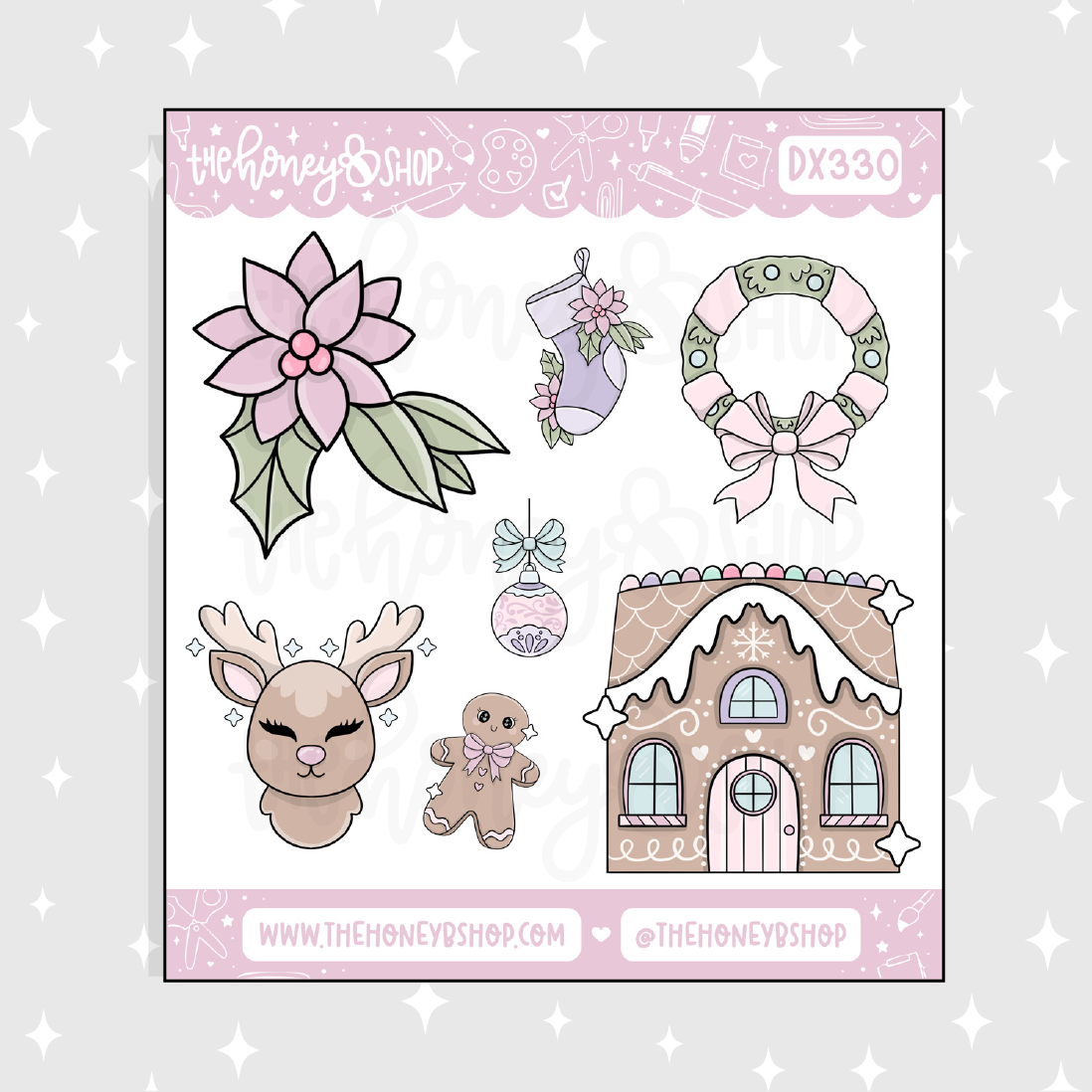 Holiday Magic Deco Doodle Sticker | November Patreon