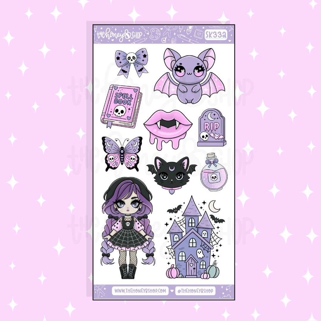 Etiqueta engomada del Doodle de las cajas llenas de las duchas | A la carta | ¡Elige tu tono de piel!