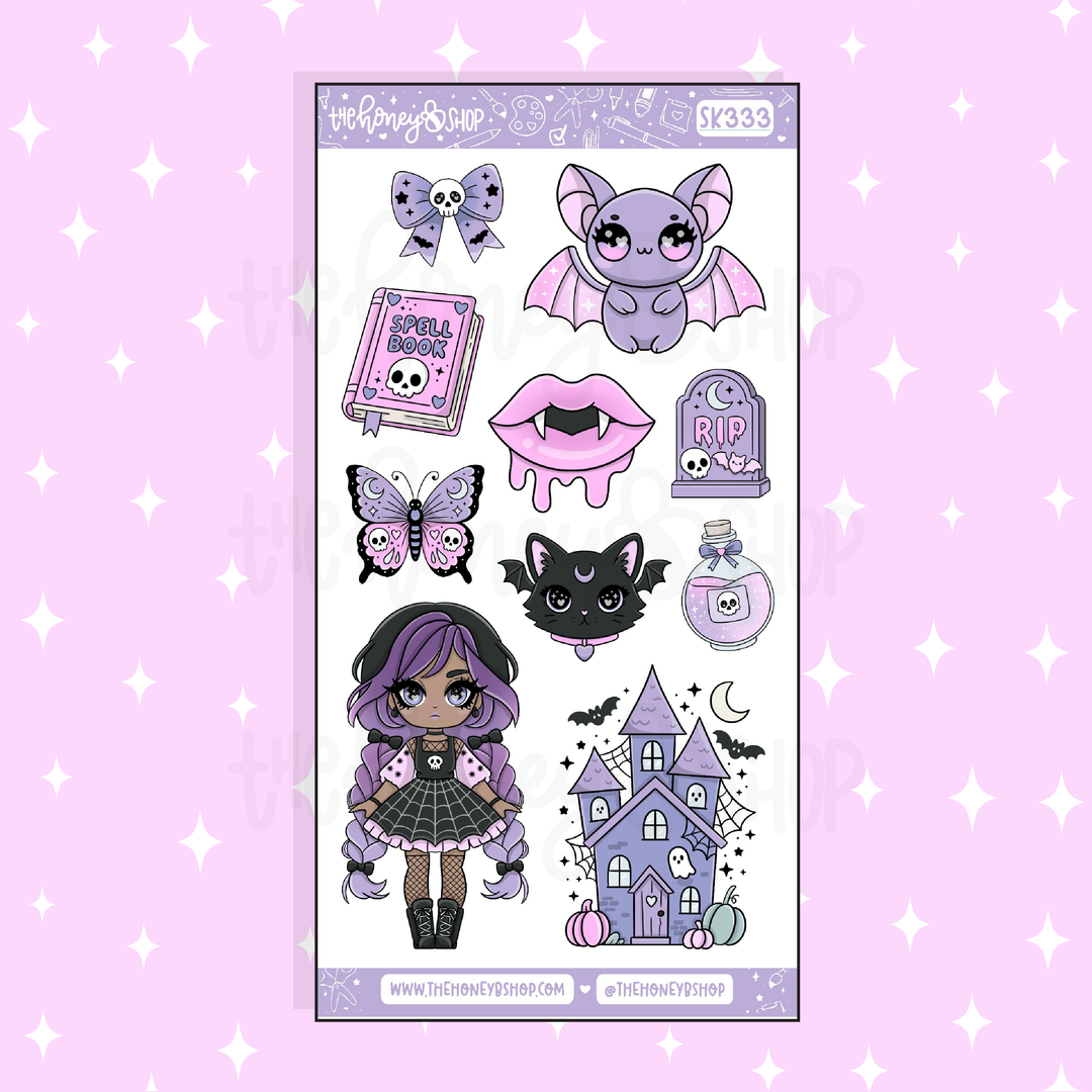 Etiqueta engomada del Doodle de las cajas llenas de las duchas | A la carta | ¡Elige tu tono de piel!