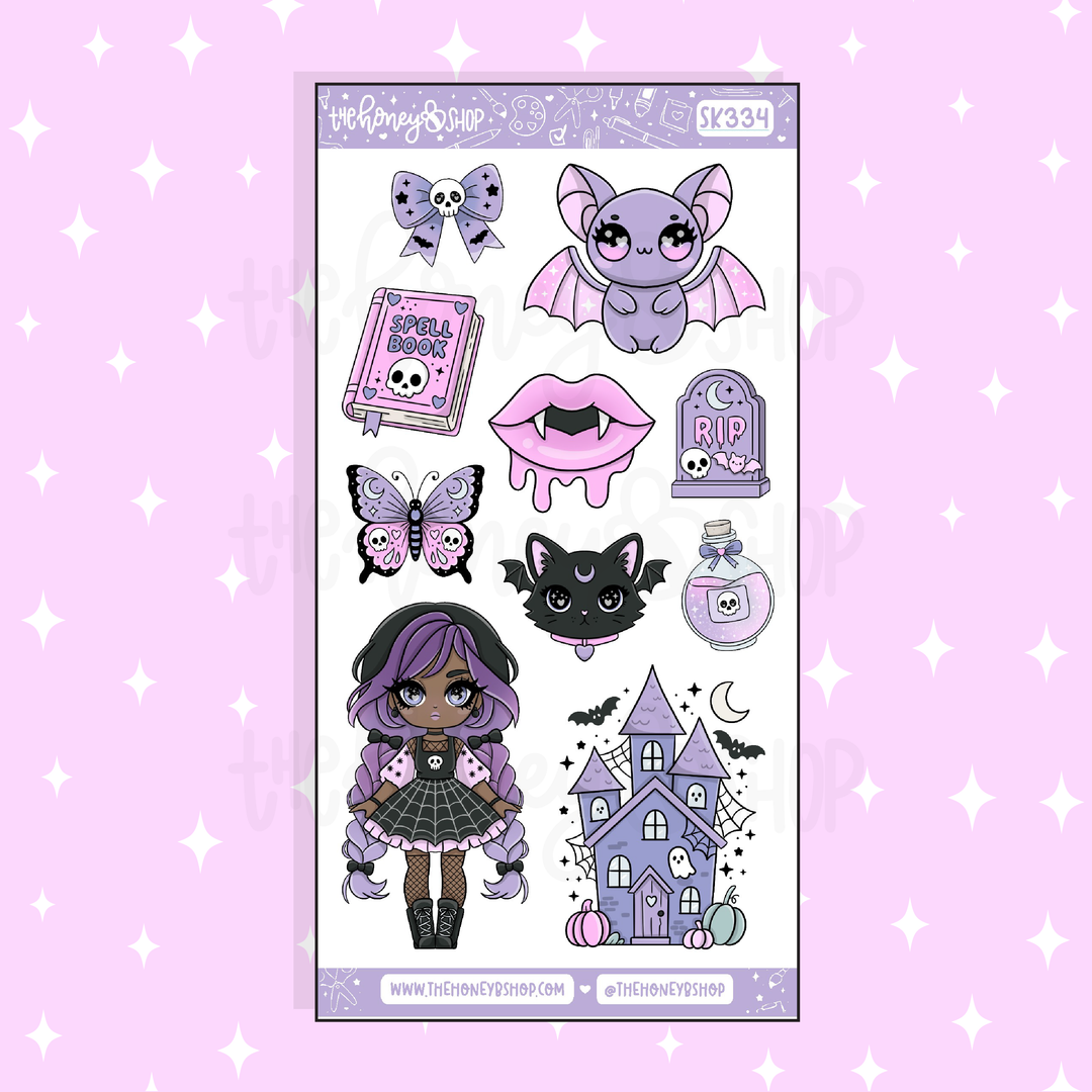 Etiqueta engomada del Doodle de las cajas llenas de las duchas | A la carta | ¡Elige tu tono de piel!