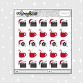 Películas navideñas Deco Doodle Pegatina