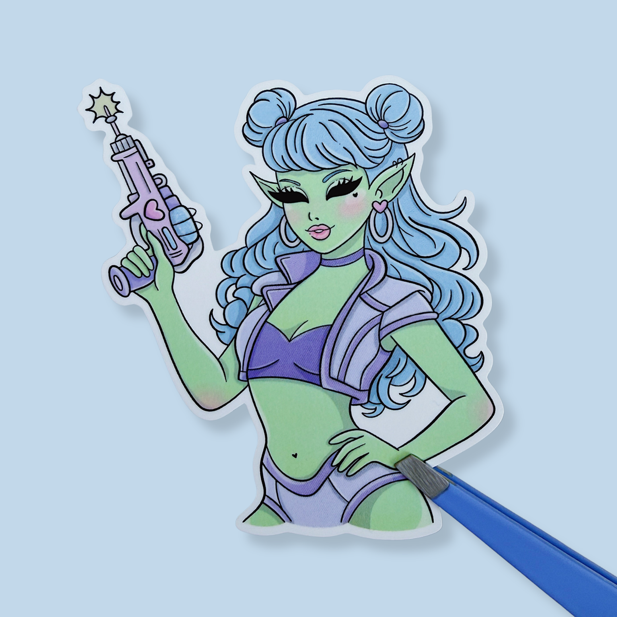 Cosmic Cutie Babe Vinyl Sticker Die Cut