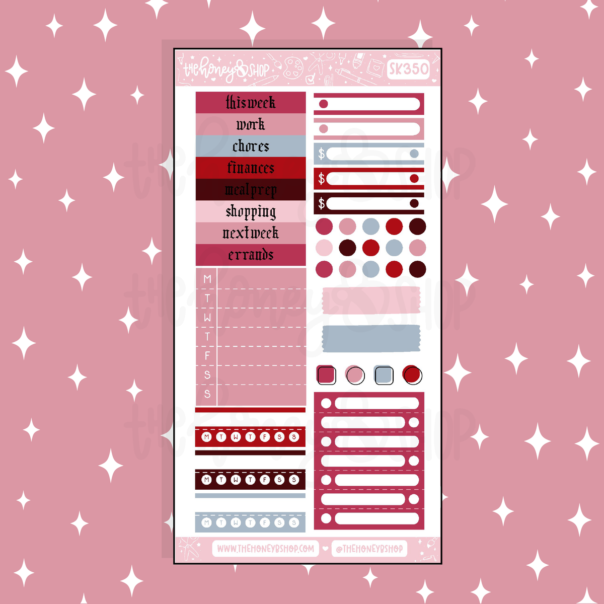 Cherry Bomb Headers + Habits Doodle Sticker | A La Carte