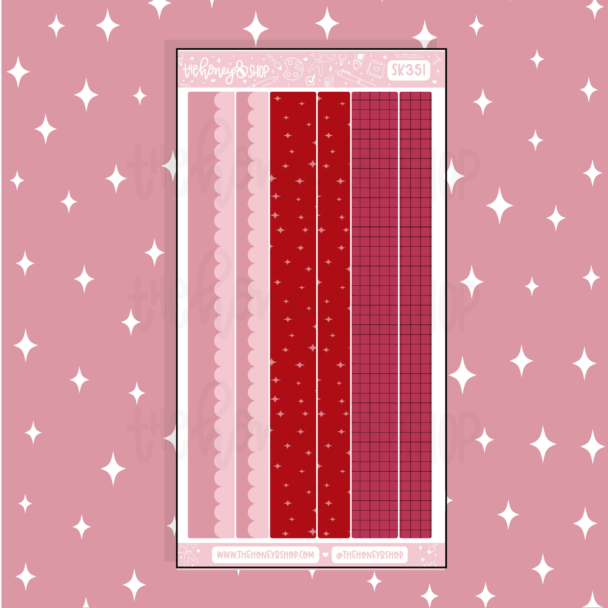Cherry Bomb Washi Strips Doodle Sticker | A La Carte