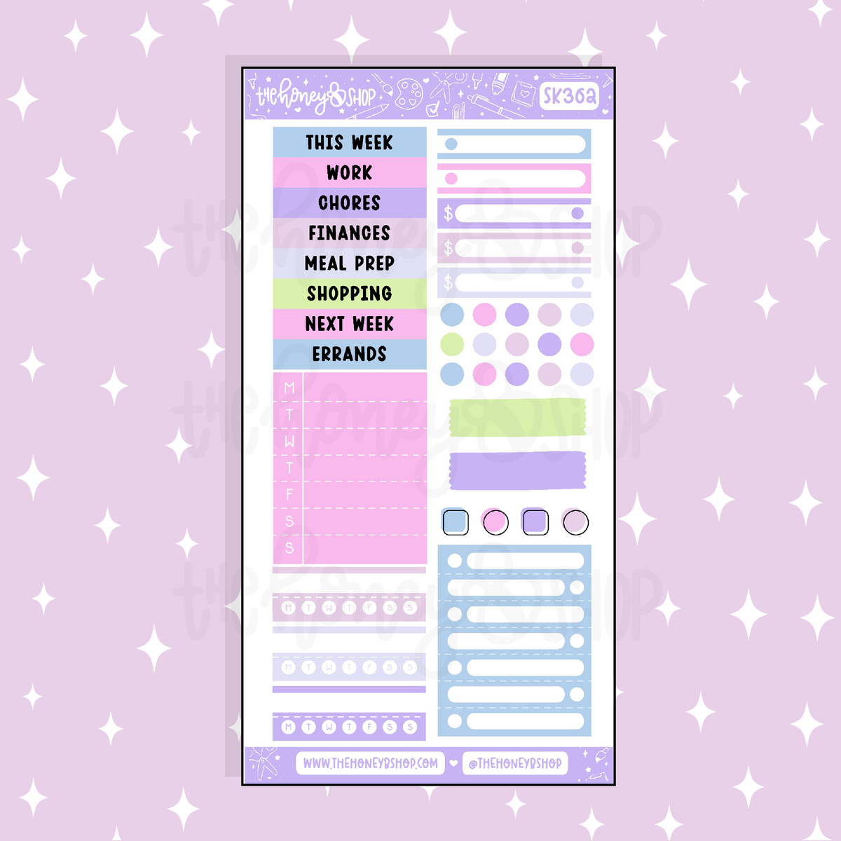 Cosmic Cutie Headers + Habits Doodle Sticker | A La Carte