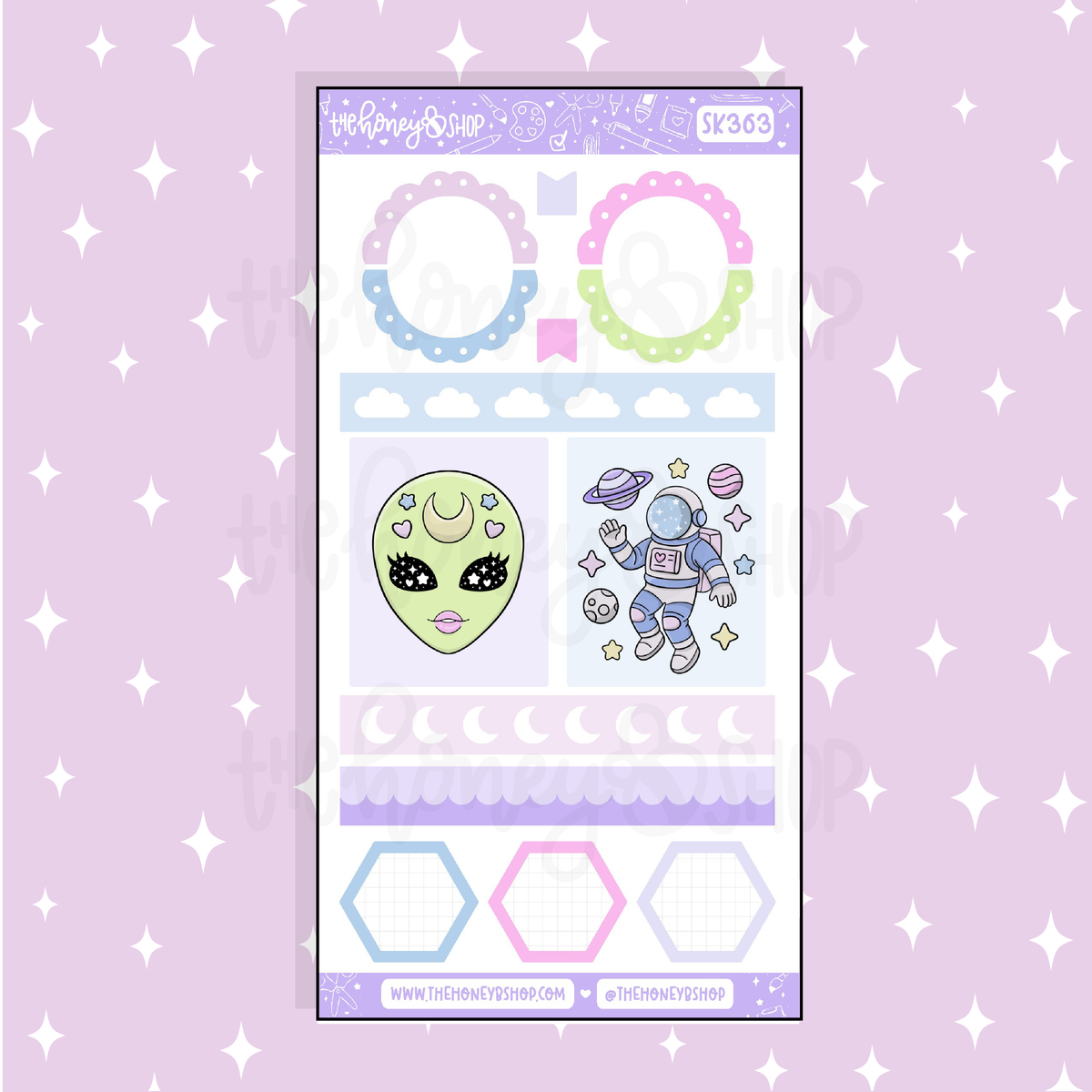 Cosmic Cutie Functional Deco Doodle Sticker | A La Carte