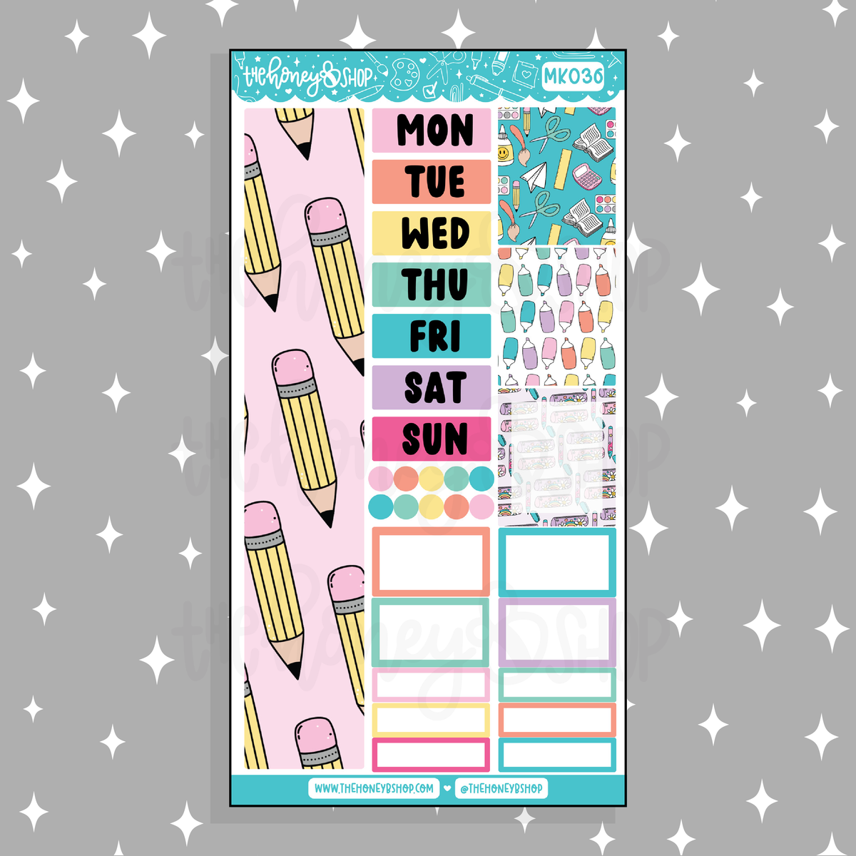Back to School BEE6 Monthly Kit | Fits BEE6 TRP Planner