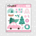 Merry & Bright Christmas Deco Doodle Sticker