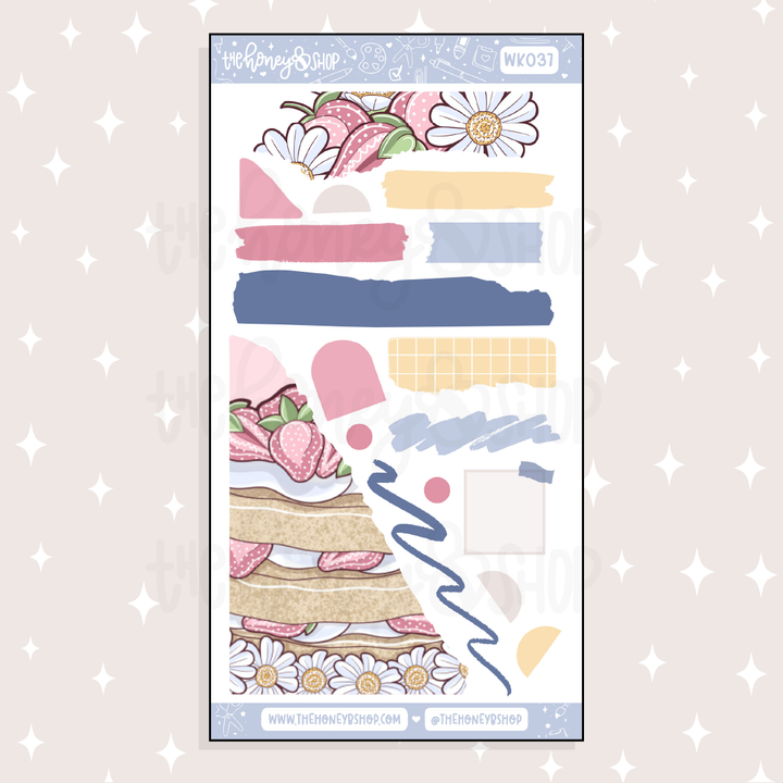 Denim Daisy Weekly Kit Doodle Sticker | Choose Your Sheets!