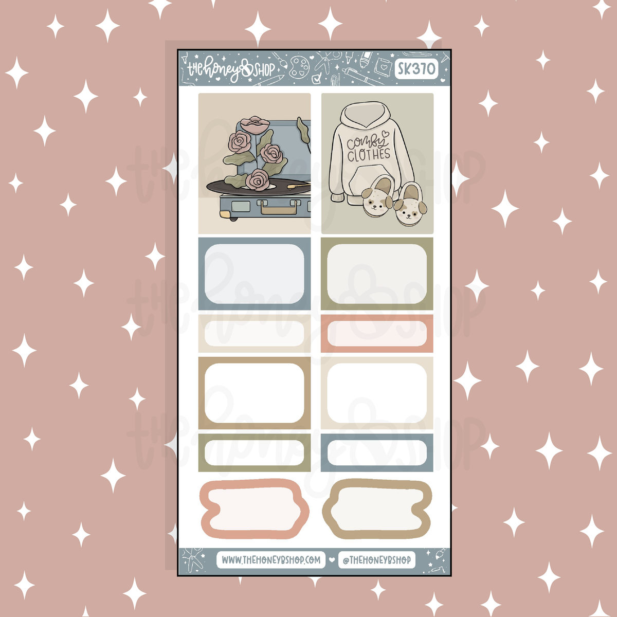 Homebody Half Boxes Doodle Sticker | A La Carte