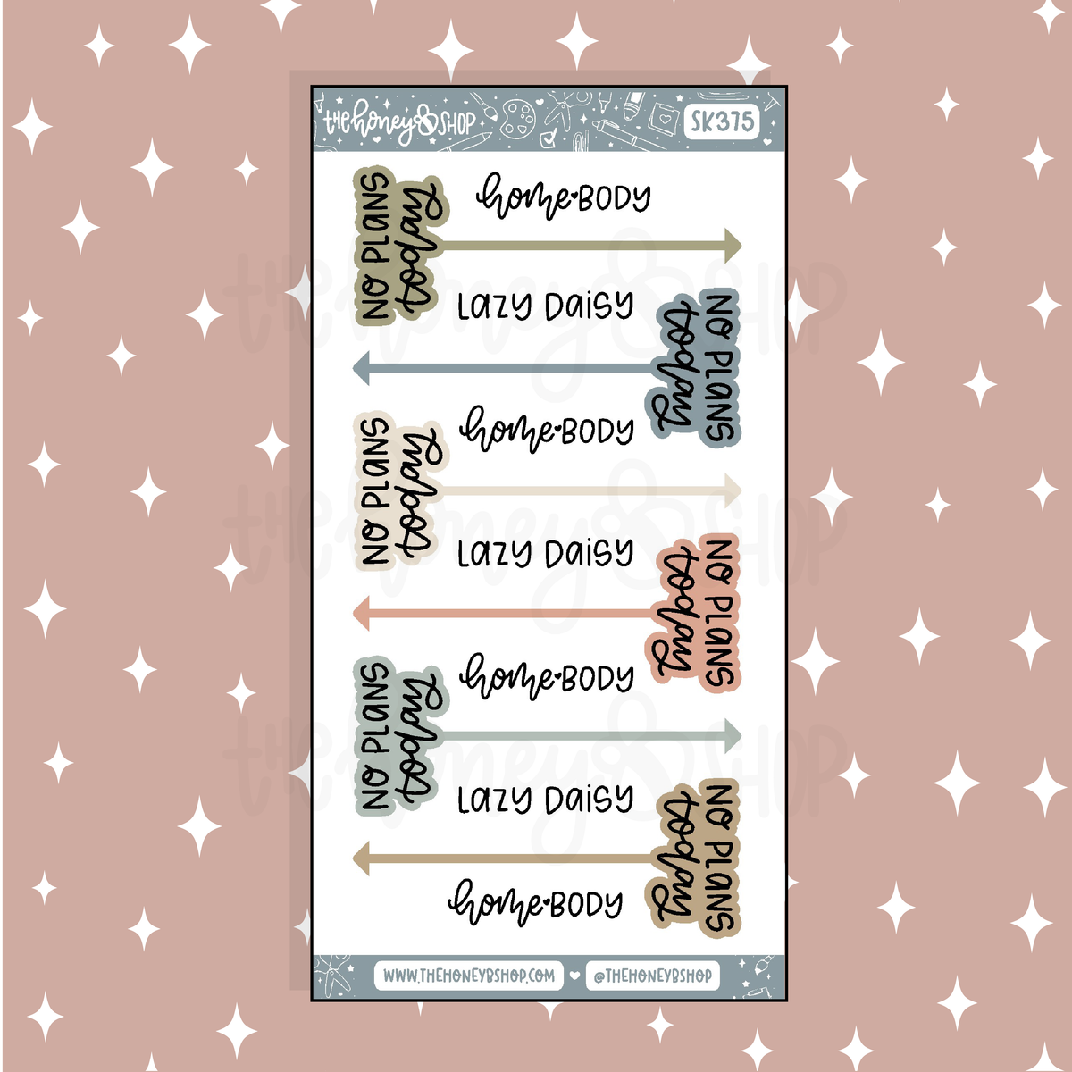 Homebody No Plans Today Doodle Sticker | A La Carte