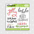 Doodle de letras navideñas Deco V1 Pegatina
