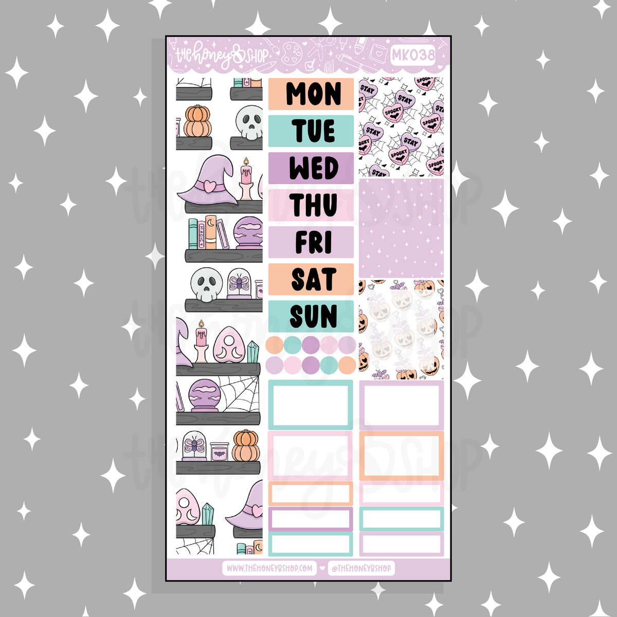 Pastel Spooks BEE6 Monthly Kit | Fits BEE6 TRP Planner