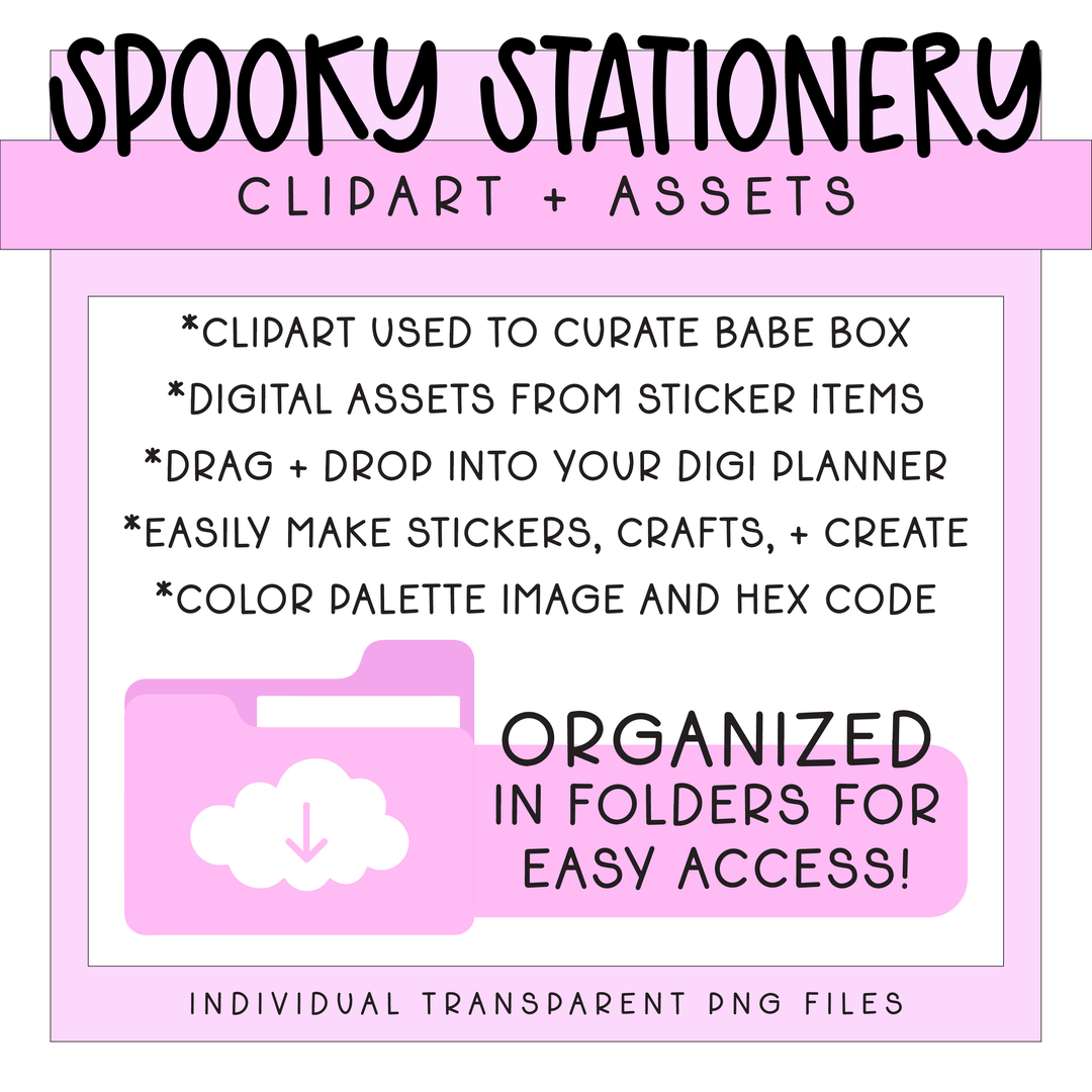 Deluxe Digital Spooky Stationery Bundle