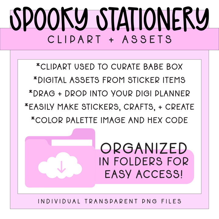 Deluxe Digital Spooky Stationery Bundle