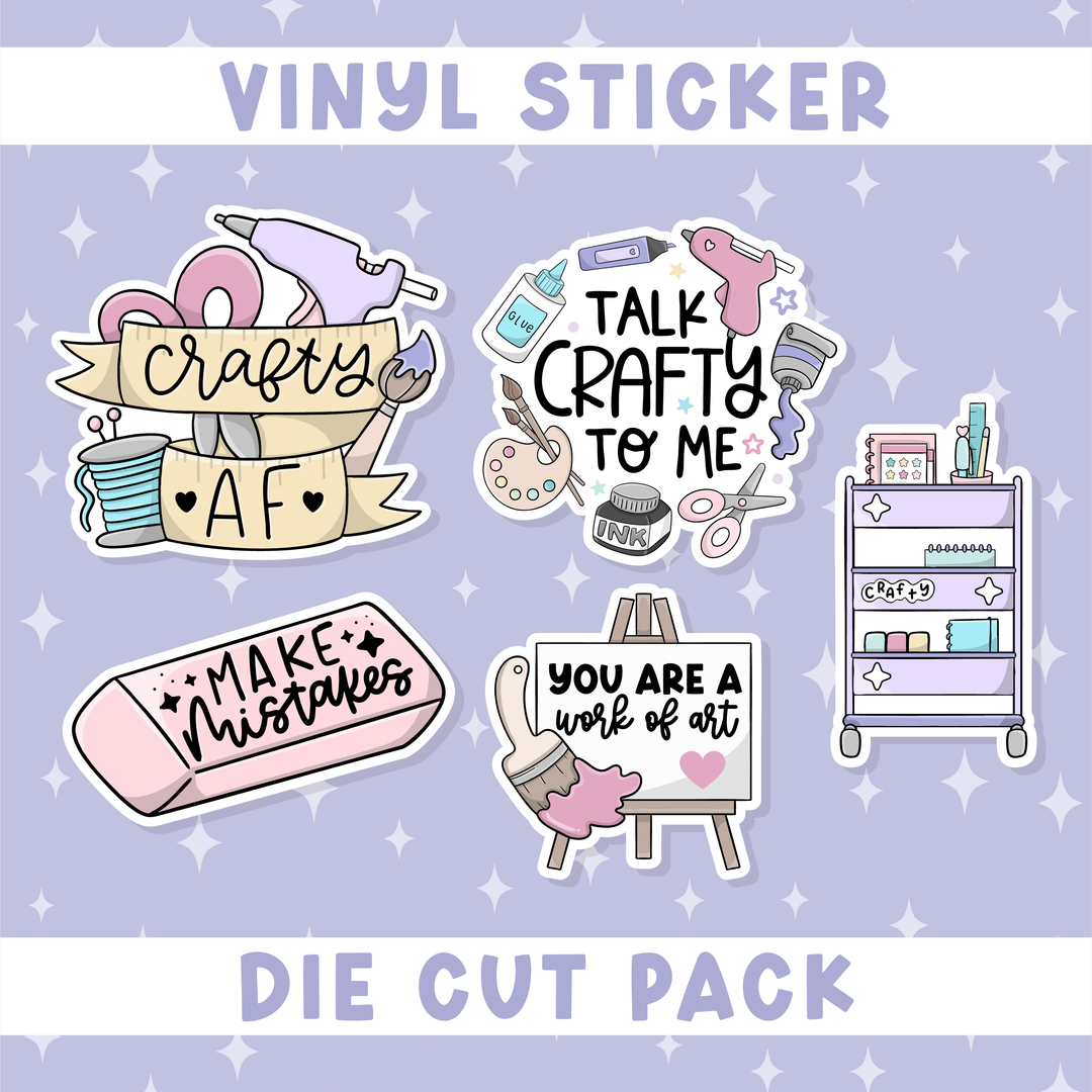 Crafty AF | Deluxe Digital Babe Box - Printable Stickers &amp; Clipart