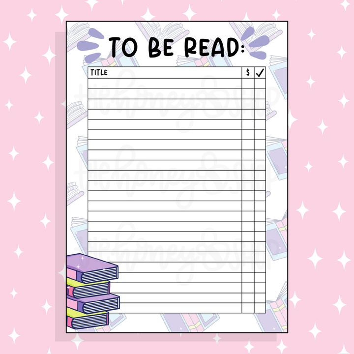 To Be Read Bee-6 Full Page Sticker | B6 Size 5x7 | Choose Your Color Option!