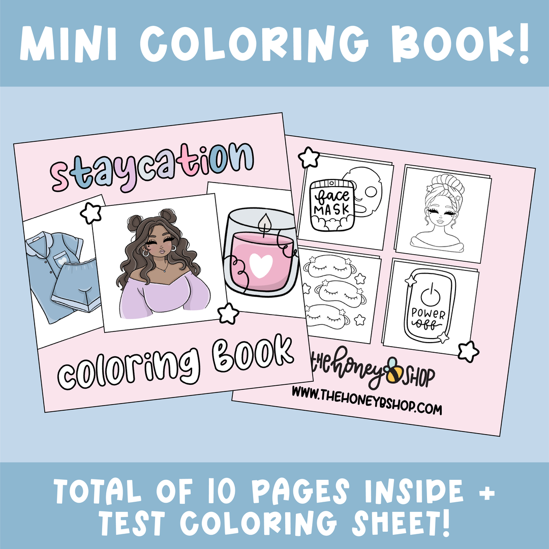 Staycation | Deluxe Digital Babe Box - Printable Stickers &amp; Clipart
