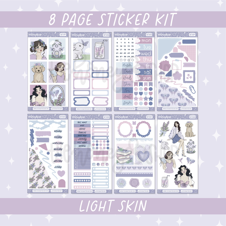Lavender Dreams | Deluxe Digital Babe Box - Printable Stickers &amp; Clipart