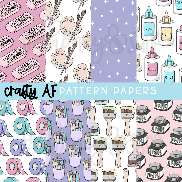 Crafty AF | Deluxe Digital Babe Box - Printable Stickers &amp; Clipart