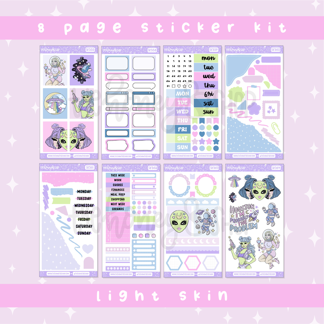 Cosmic Cuties | Deluxe Digital Babe Box - Printable Stickers &amp; Clipart