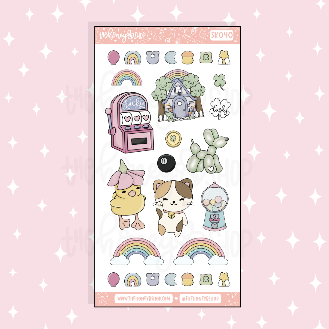 Pegatina Lucky Deco Doodle | A la carta