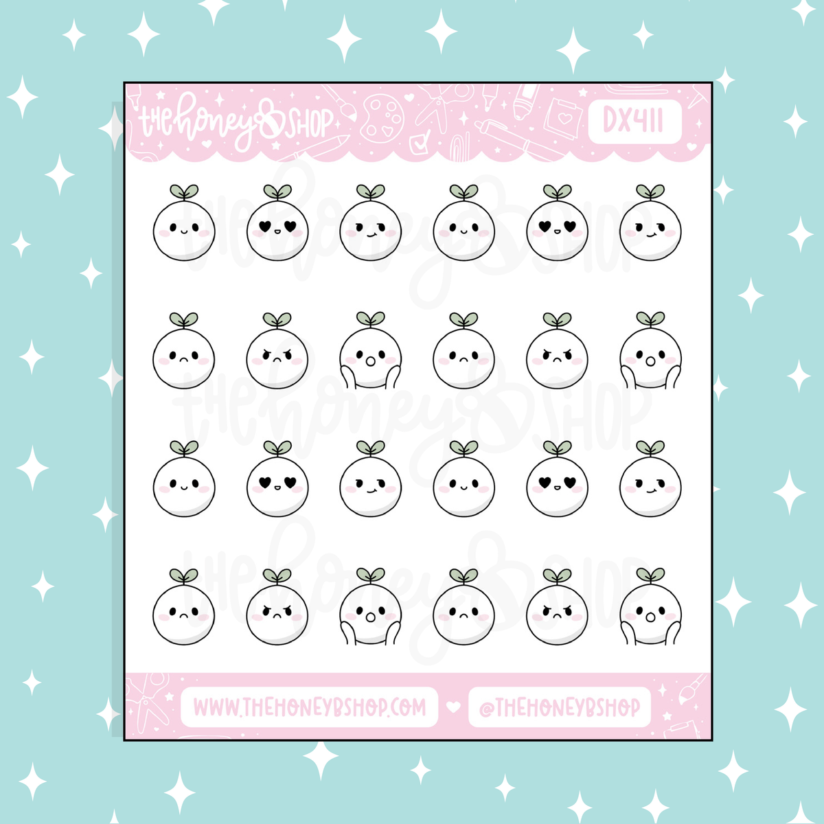 Sprout Emojis Doodle Sticker