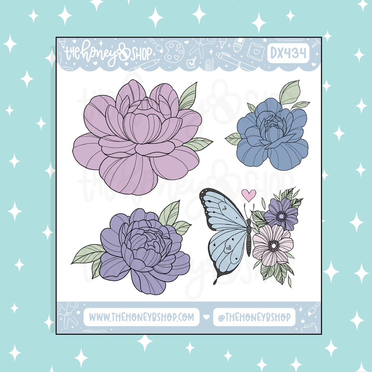 Floral Fantasy Florals Doodle Sticker | May Patreon