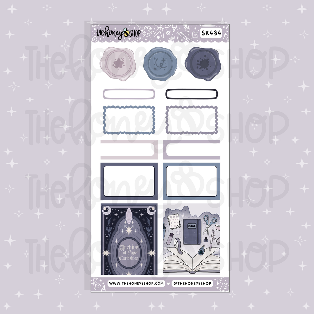 Sticker Sorcery Half Boxes | Doodle Sticker Sheet