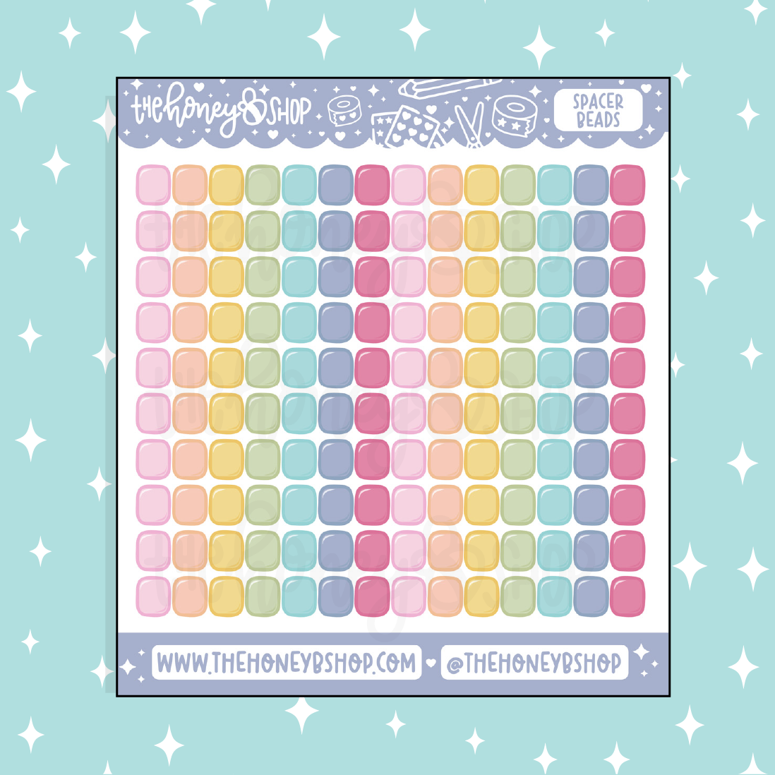 Spacer Beads Doodle Sticker