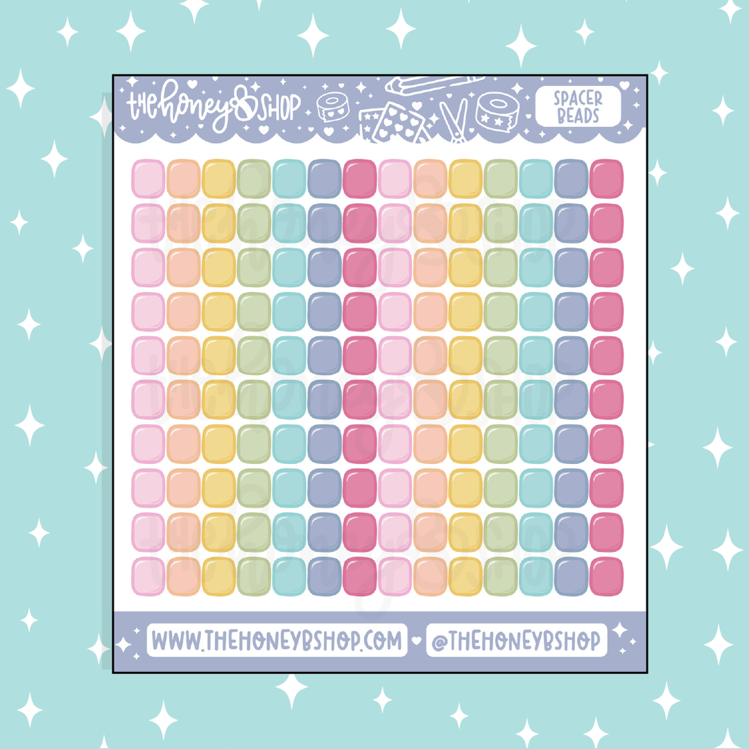 DIY Beaded Bracelet Sticker Bundle | 3 Sheets Included