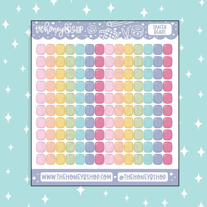 DIY Beaded Bracelet Sticker Bundle | 3 Sheets Included