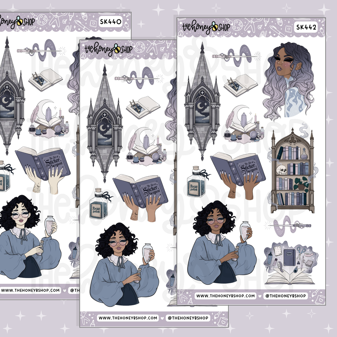 Sticker Sorcery Babe Deco | Doodle Sticker Sheet