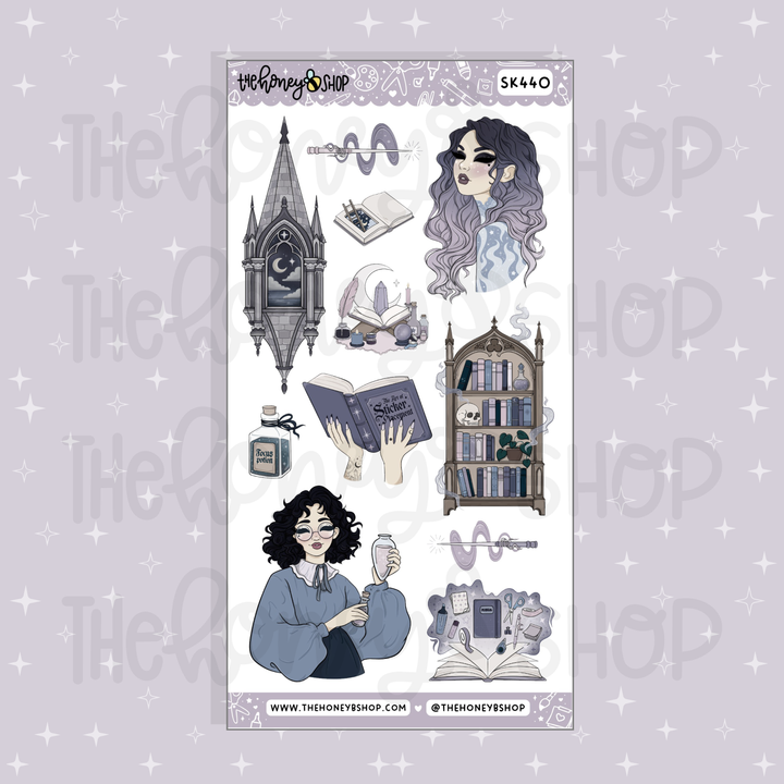Sticker Sorcery Babe Deco | Doodle Sticker Sheet