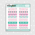 Pastel Christmas Washi Strip Deco Doodle Sticker