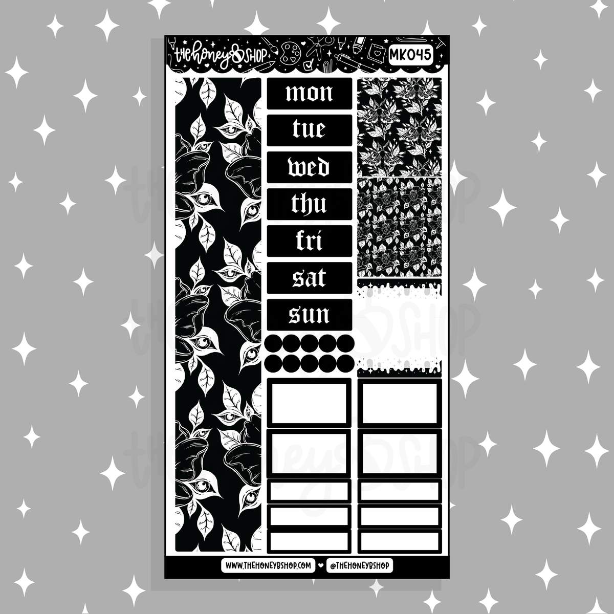 Blackout BEE6 Monthly Kit | Fits BEE6 TRP Planner