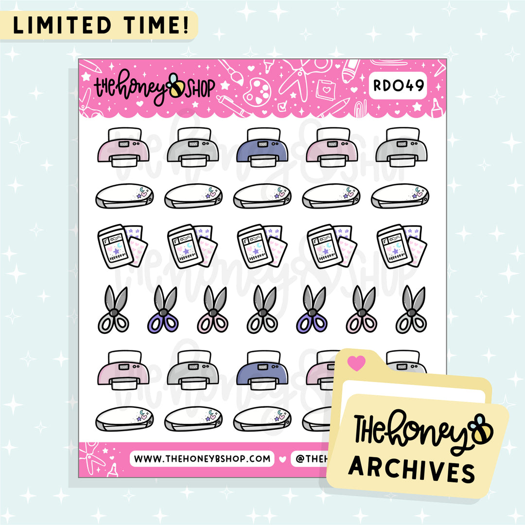 Sticker Making Tools Doodle Sticker Sheet | TheHoneyB Archive