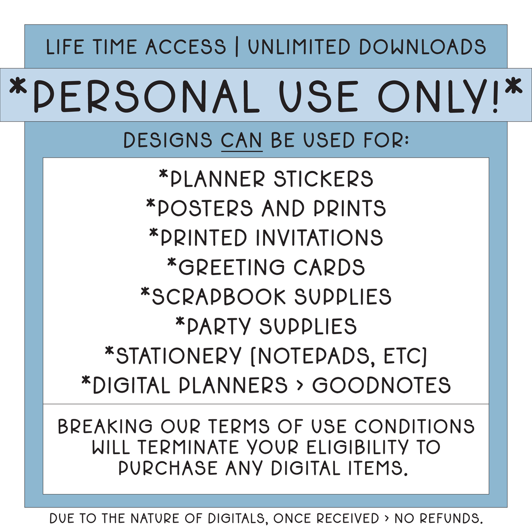 Staycation | Deluxe Digital Babe Box - Printable Stickers &amp; Clipart