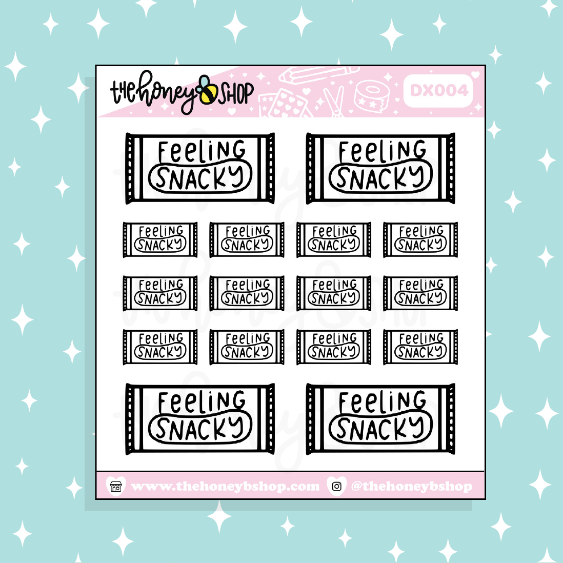 Feeling Snacky Doodle Sticker
