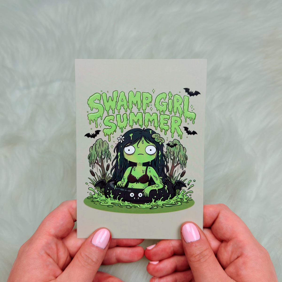 Swamp Girl Summer A6 Journal Card