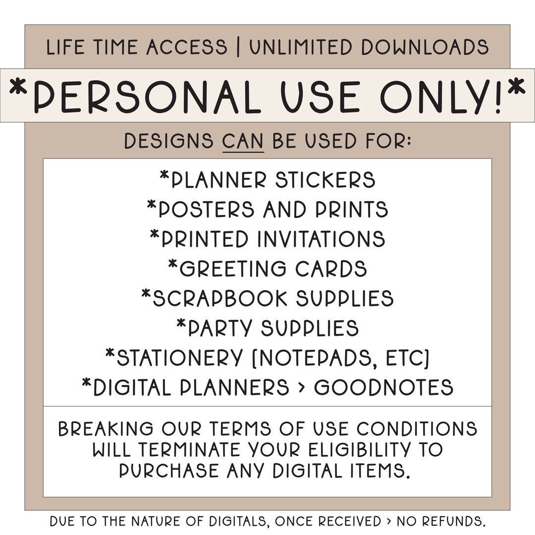 Fresh Start | Deluxe Digital Babe Box - Printable Stickers &amp; Clipart