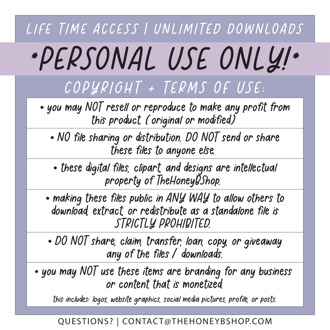 Lavender Dreams | Deluxe Digital Babe Box - Printable Stickers &amp; Clipart